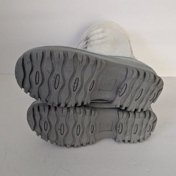 Girls ICELYN JR Boot Size 3 White Sparkles Rain Snow Boot - Picture 6 of 7